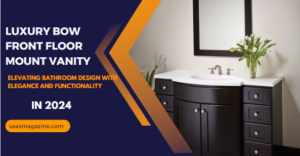 Luxury Bow Front Floor Mount Vanity